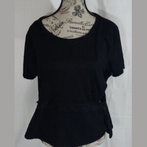 NWOT Women's Black Shirt 2X Side Cutouts